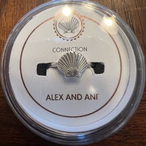 Alex and Ani Sterling Seashell Ring